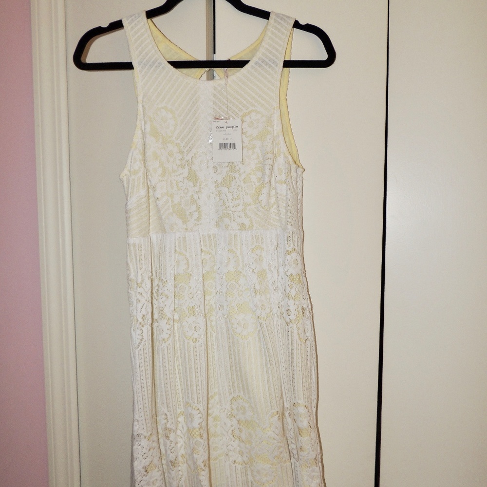 Free People White Lace Dress
